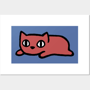 Littlest Kitten Red Posters and Art